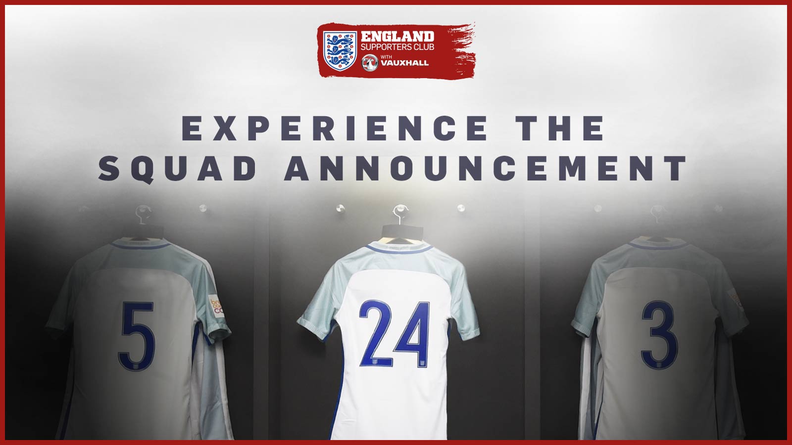 New competition: Experience the England squad announcement
