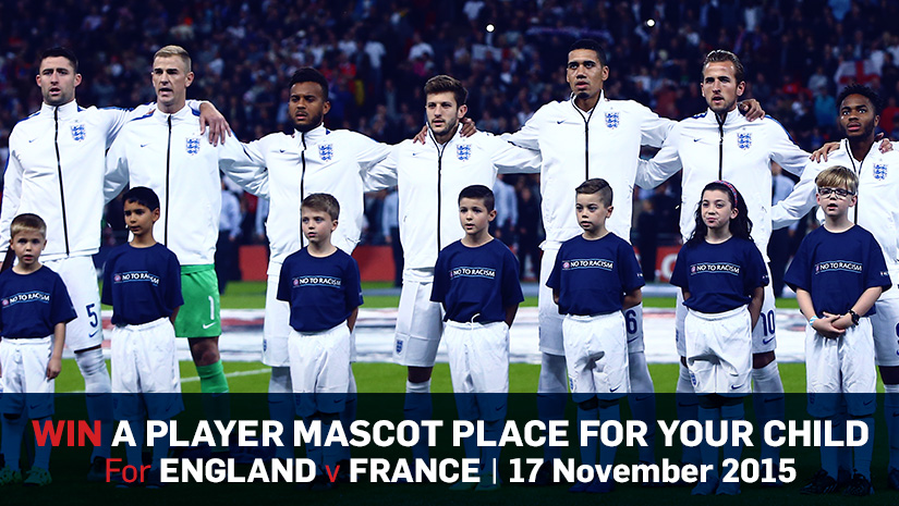 New competition: Win a Player Mascot place for England v France