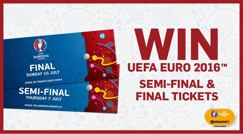 Win EURO 2016 Final and Semi-Final tickets