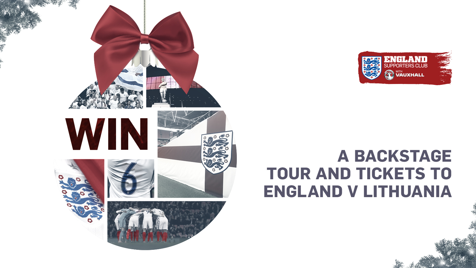 Win a backstage tour and tickets to England v Lithuania