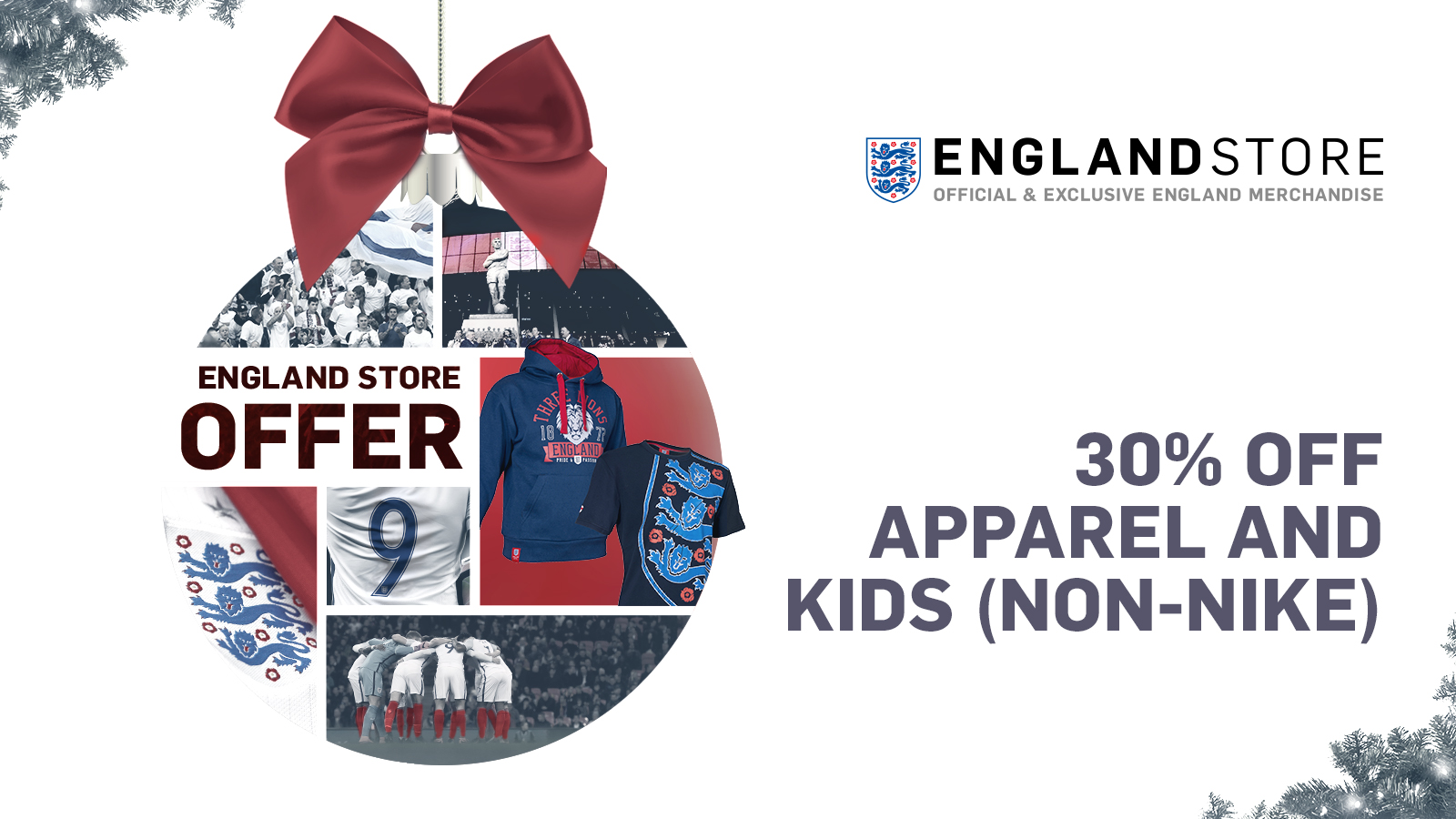 Today's Christmas cracker: 30% off apparel at the England Store
