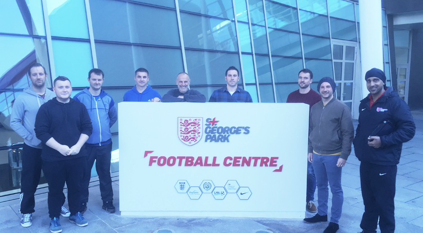 England Supporters Club members enjoy prize at St. George's Park