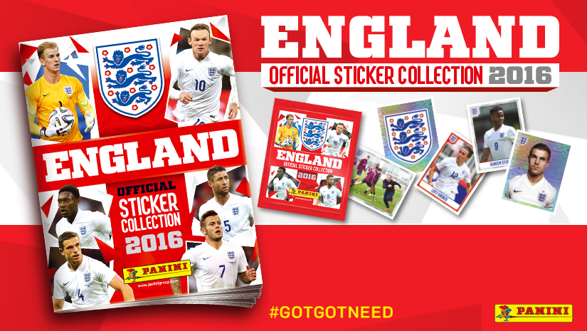 Free Panini England Sticker Album at England V Switzerland