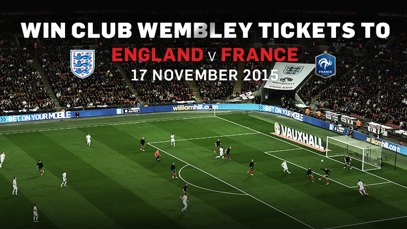 New competition: Win Club Wembley tickets for France